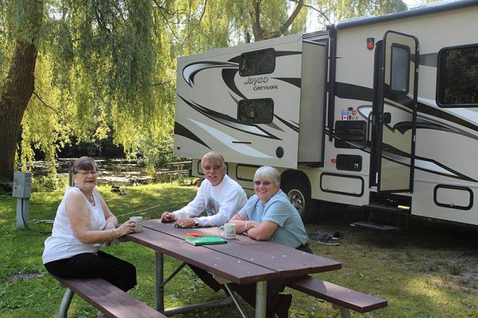 Beavermead Campground in Peterborough offers 95 camp sites, most with hydro and water hook-up. (Photo courtesy of Otonabee Conservation)