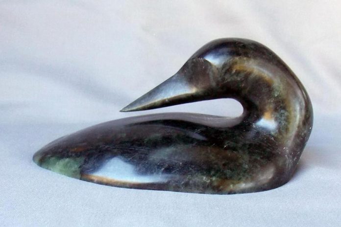 'Preening Loon' by Sandy Cline. (Photo courtesy of Whetung Ojibwa Centre)