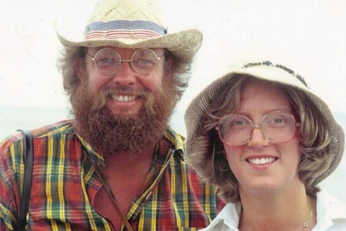 The late Liz Bierk with her husband, the late renowned artist David Bierk, in an undated photo. Liz and Su Ditta conceived of the arts awards in 2005, a year before Liz passed away. 