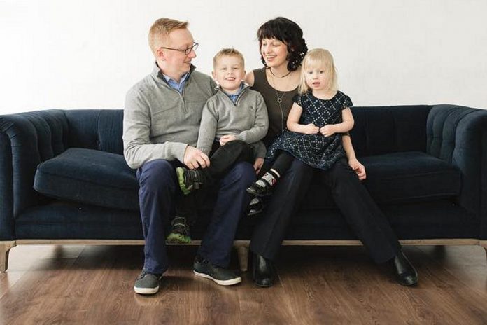 Brendan Wedley, the new Manager of Communication Services with the City of Peterborough, with his family. (Photo: Brendan Wedley / Facebook)