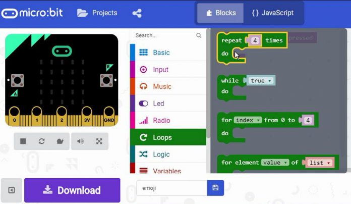 Kids will learn to code with Microsoft's Makecode on BBC Micro:bit. (Photo courtesy of iMake iMove)