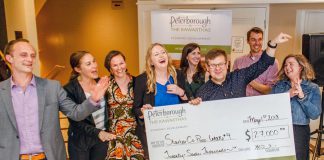 These seven local small business owners shared $27,000 in grant money in the last intake of Starter Company Plus, a business training program offered through the Peterborough & the Kawarthas Business Advisory Centre with funding from the Government of Ontario. Applications are currently open for the next intake of the program; before applying, interested entrepreneurs must attend one of the two remaining Starter Company Plus orientation sessions on May 22 or May 29, 2018. (Photo: Peterborough & the Kawarthas Economic Development)