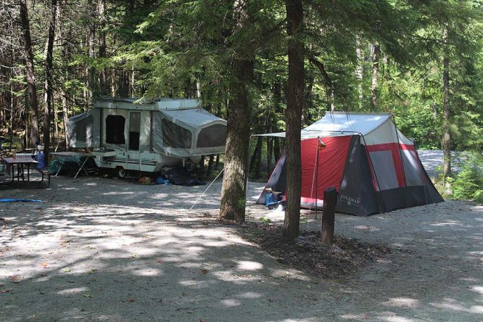 The Warsaw Caves campground is nestled in the Indian River valley. (Photo courtesy of Otonabee Conservation)