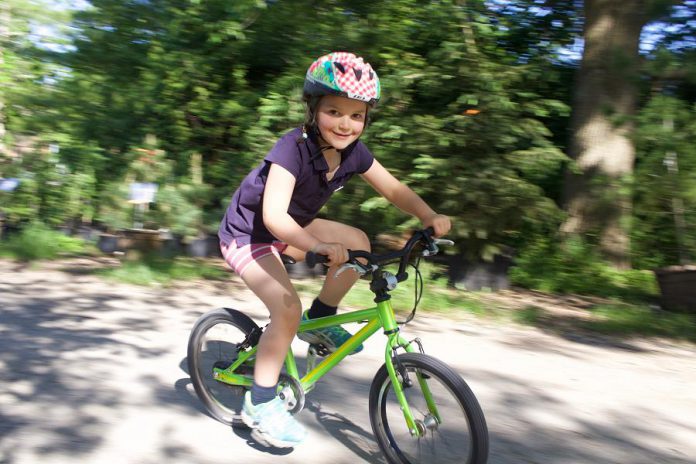 Kids on Bikes is a free fun event for families. Grab your bikes and join us at Millennium Park for bike decorating, skills prating, bike games, and the bike playground. (Photo courtesy of GreenUP)