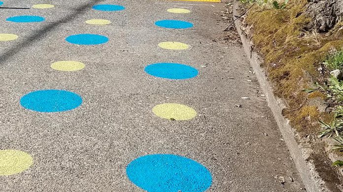 Through its "Polka Dot Takeover" event, GreenUP will be playfully reimagining the walkway in and around the GreenUP store in downtown Peterborough with a polkadot chalk mural. (Photo: GreenUP)