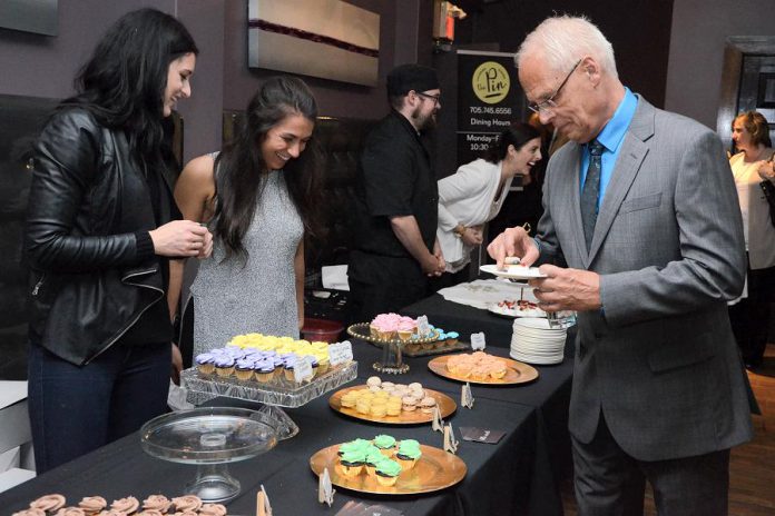 Guests at the 2017 Business Hall of Fame & Induction Ceremony enjoying a selection of desserts. This year's Culinary Showcase features food from Curry Village, BE Catering, The Imperial Tandoor, Fresh Dreams, La Mesita Restaurante, The Pin, Little Sweets, and Sweet Spirits and beverages from Amuse Coffee Co. and Publican House Brewery. (Photo: Niki Allday Photography)