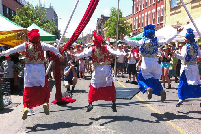 A Taste of Downtown will bring 26 restaurant vendors and two entertainment stages to Charlotte Street in downtown Peterborough on Saturday, June 2, 2018. (Photo courtesy of Peterborough DBIA)