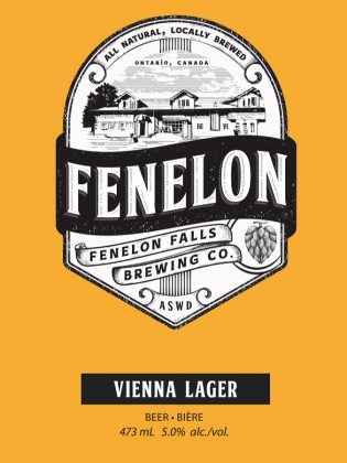 One of the Fenelon Falls Brewing Co.'s flagship beers, the Vienna Lager. Agatha and Vinh are planning to offer easy drinking but distinctive beers. (Photo courtesy of Fenelon Falls Brewing Co.)