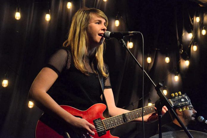 Guitar phenom and singer-songwriter Emily Burgess performs with her band (brothers Rico and Marcus Browne on bass and drums) at the Black Horse in Peterborough on Friday, May 11 and at The Arlington Pub in Maynooth on Saturday, May 12. (Photo: Emily Burgess / Facebook)