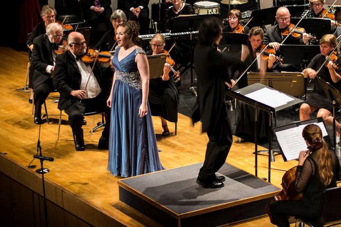 Soprano Melody Thomas performing with the Georgian Bay Symphony Orchestra. (Photo: Sophia Cho)