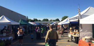 The Peterborough Farmers' Market at Morrow Park in June 2015. Originally accused of aggressive conduct towards other market vendors in 2017, seven local farmers and food producers say they received notices of their eviction from the Saturday market for the 2018 season. (Photo: Linda Howes / Google)