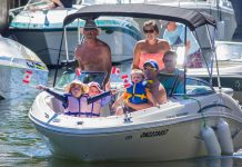 Boaters coming through Lock 32 in Bobcaygeon. The Trent-Severn Waterway officially opens for the 2018 season on Friday, May 18 and remains open until mid October. (Photo: Parks Canada / Facebook)