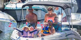 Boaters coming through Lock 32 in Bobcaygeon. The Trent-Severn Waterway officially opens for the 2018 season on Friday, May 18 and remains open until mid October. (Photo: Parks Canada / Facebook)