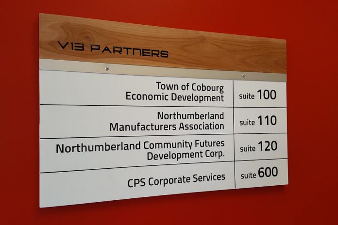 Some of the partners located in Venture13. (Photo: Jeannine Taylor / kawarthaNOW.com)