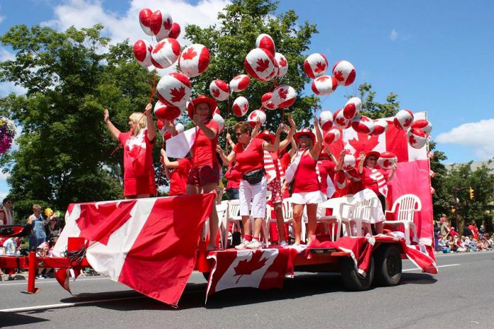 A float in the Canada Day parade in Peterborough in 2010. (Photo: Peterborough Canada Day Parade / Facebook)