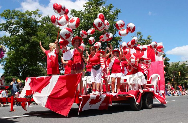 A float in the Canada Day parade in Peterborough in 2010. (Photo: Peterborough Canada Day Parade / Facebook)
