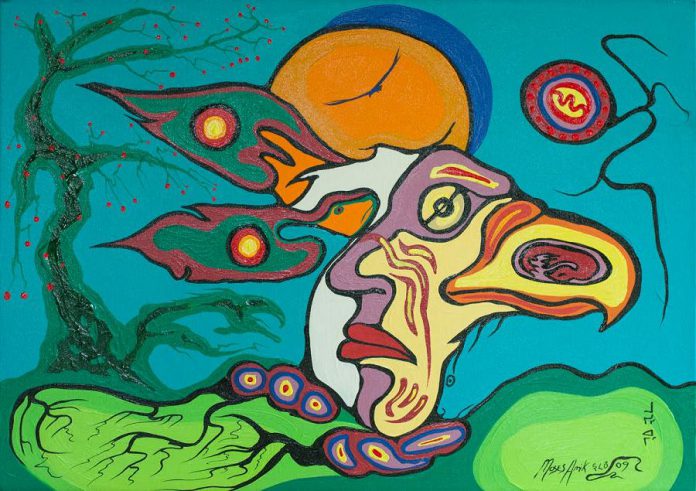  The Art Gallery of Bancroft is showing a retrospective of work by the late Indigenous artist Moses "Beaver" Amik during July. (Photo courtesy of the Art Gallery of Bancroft)