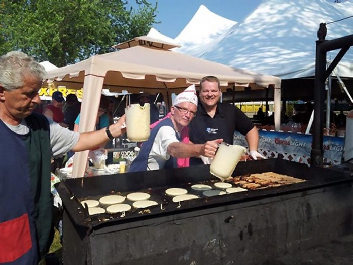 Volunteers with the Northumberland Central Chamber of Commerce will be serving a pancake breakfast every morning during the  Cobourg Waterfront Festival. (Photo: Northumberland Chamber of Commerce)