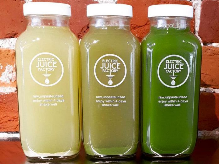 Port Hope's Electric Juice Factory has now opened a location in downtown Peterborough. The company offers of raw, organic, cold-pressed juice as well as other natural food products. (Photo: Electric Juice Factory / Facebook)