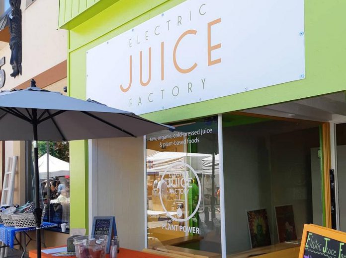  Electric Juice Factory's Peterborough location is now open at 181 Charlotte Street in downtown Peterborough. (Photo: Electric Juice Factory / Facebook)