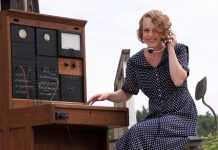 Sarah McNeilly makes her 4th Line Theatre acting debut in "Crow Hill: The Telephone Play", which runs from July 3 to 28 at the Winslow Farm in Millbrook. McNeilly plays the role of switchboard operator Alice Cameron, a character inspired by the life of Ona Gardner, a switchboard operator for Beatty Telephone System, owned by Dr. Alexander Carruthers Beatty in Garden Hill (north of Port Hope) for more than 30 years in the early twentieth century. (Photo: Jeannine Taylor / kawarthaNOW.com)