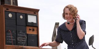 Sarah McNeilly makes her 4th Line Theatre acting debut in "Crow Hill: The Telephone Play", which runs from July 3 to 28 at the Winslow Farm in Millbrook. McNeilly plays the role of switchboard operator Alice Cameron, a character inspired by the life of Ona Gardner, a switchboard operator for Beatty Telephone System, owned by Dr. Alexander Carruthers Beatty in Garden Hill (north of Port Hope) for more than 30 years in the early twentieth century. (Photo: Jeannine Taylor / kawarthaNOW.com)