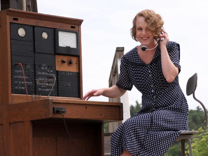 Sarah McNeilly makes her 4th Line Theatre acting debut in "Crow Hill: The Telephone Play", which runs from July 3 to 28 at the Winslow Farm in Millbrook. McNeilly plays the role of switchboard operator Alice Cameron, a character inspired by the life of Ona Gardner, a switchboard operator for Beatty Telephone System, owned by Dr. Alexander Carruthers Beatty in Garden Hill (north of Port Hope) for more than 30 years in the early twentieth century. (Photo: Jeannine Taylor / kawarthaNOW.com)