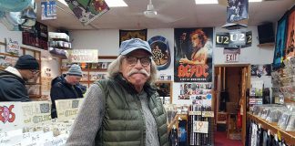 Don Skuce at the now-closed Moondance Music in February 2018. He passed away in June 2018 at the age of 66 after a long battle with an incurable cancer. (Photo: Jeannine Taylor / kawarthaNOW.com)