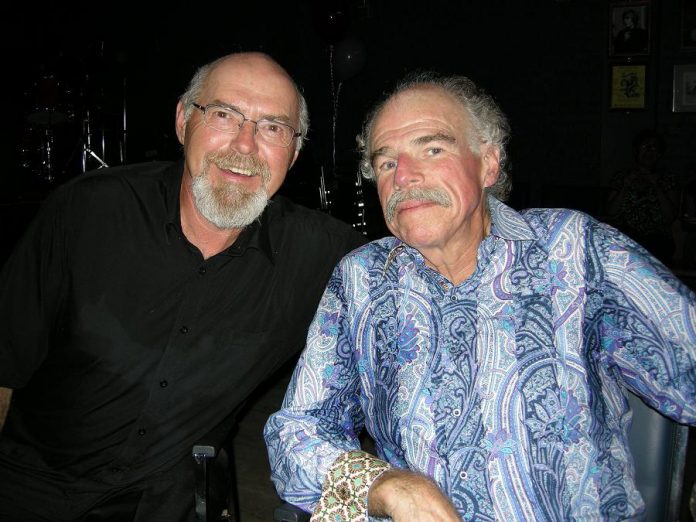 Gary Peeples and Don Skuce at the Gorden Best Theatre in 2012. (Photo: Al Black / Facebook)