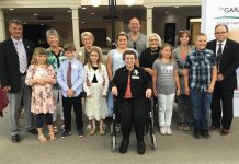 The winners and honourable mentions of Community Care Peterborough's annual Grandparent of the Year Award at a reception at Princess Gardens Retirement Residence in Peterborough on June 6, 2018. (Photo: Dean Ostrander)