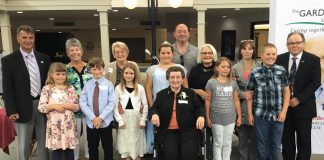 The winners and honourable mentions of Community Care Peterborough's annual Grandparent of the Year Award at a reception at Princess Gardens Retirement Residence in Peterborough on June 6, 2018. (Photo: Dean Ostrander)