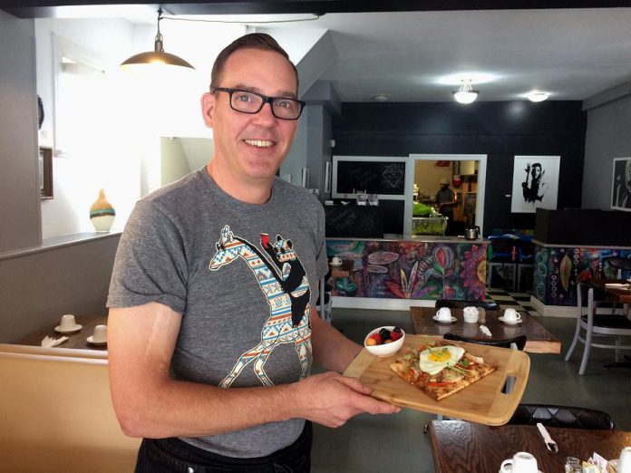 Monaghan Café's new owner and chef Jeffrey Wilfong comes to Peterborough from Ste. Anne's Spa in Grafton. (Photo: Eva Fisher / kawarthaNOW.com)