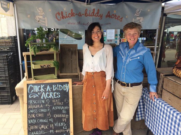 Chick-a-biddy acres wasn't ousted from the Morrow Park Farmers' Market, but decided that for their farm it was time for a new beginning.  (Photo: Eva Fisher / kawarthaNOW.com)