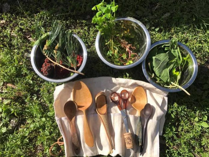 The Land Canadian Adventures offers Pick Paddle and Party workshops, which teach participants to identify and enjoy wild edibles. (Photo: The Land Canadian Adventures)