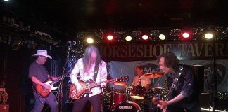 Alberta country-punk rockers Jr. Gone Wild perform on Monday, June 25th at the Red Dog in Peterborough, with local fuzz-folk duo Mayhemingways opening. (Photo: Colin Smith)