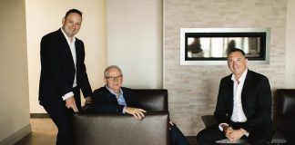Park Place Financial and Terry Windrem Insurance Agencies, both headquartered in Peterborough, have announced a merger. Pictured are Park Place Financial co-founders of Mike D'Alessandro (left) and Darrell Wade (right) with Terry Windrem of Terry Windrem Insurance Agencies, who will become the President and CEO of Park Place Financial. Staff from the two companies will merge and relocated to a renovated building at the location of the former Roland's Restaurant on Highway 7 East by the fall of 2018. (Photo courtesy of Park Place Financial)