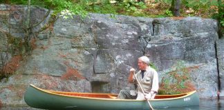 This 12-foot canoe once owned by Canadian wildlife artist and naturalist Robert Bateman is one of the artefacts on display in The Canadian Canoe Museum's new 'Just Add Water: Little Boats with Big Stories' exhibit, opening on June 13, 2018 in Peterborough. (Photo courtesy of The Canadian Canoe Museum
