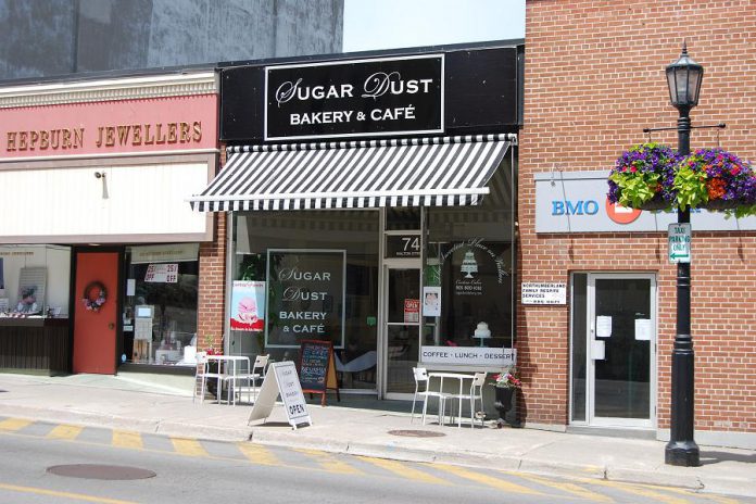 Sugar Dust Bakery & Cafe is located at 74 Walton St, in Port Hope.  (Photo: April Potter / kawarthaNOW.com)