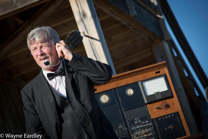 Robert Winslow plays Dr. Logie, a country doctor who creates an independent telephone service for the fictional community of Crow Hill.  (Photo: Wayne Eardley / Brookside Studio)