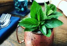 Summer is the season for refreshing cocktails, and local establishments in the Kawarthas offer creative options with seasonal ingredients, such as Lantern Restaurant & Grill’s Stony Mule made with local spirits and mint fresh from the garden. (Photo: Lantern Restaurant & Grill)