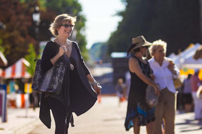 As well as the more than 50 street vendors on King Street during Ladies' Night, visitors can browse through the eclectic shops in downtown Millbrook. (Photo: Patrick Stephen / Millbrook BIA)