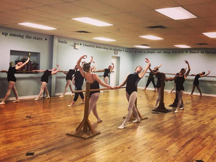 Dancers rehearse in the studio on the first day of the intensive for "One Earth". (Photo courtesy of Blake Richardson)