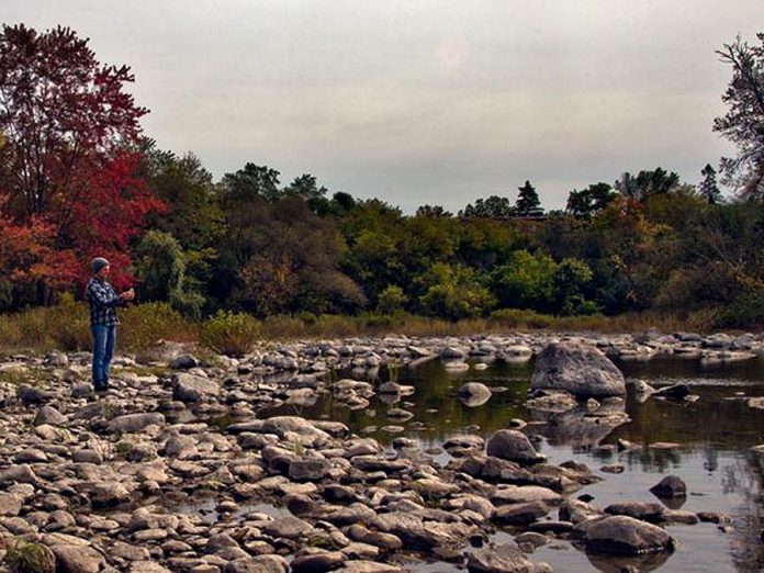 The performance location for "One Earth" at Rotary Park hold special meaning for visual artist Blake Richardson, who finds inspiration comes from searching the rock beds there. (Photo courtesy of Blake Richardson)