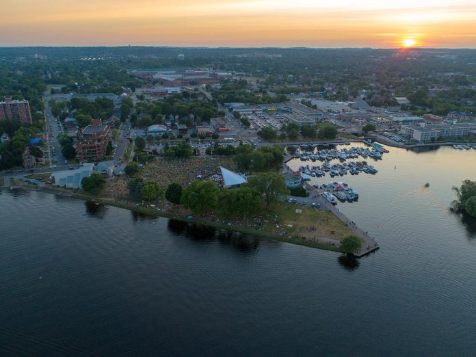 An aerial view of the crowd at Del Crary Park on Little Lake. (Photo: Jason / Tauruscope Photography)