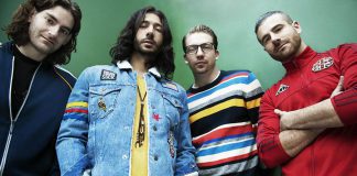 Pop-reggae band Magic! (bassist Ben Spivak, lead singer/guitarist Nasi Atweh, drummer Alex Tanas, and guitarist/keyboardist Mark Pellizzer) performs a free concert at Peterborough Musicfest in Del Crary Park on Saturday, July 7, 2018. (Publicity photo)