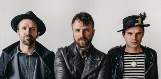 The Trews (pictured are founding members vocalist Colin MacDonald, guitarist John-Angus MacDonald, and bassist Jack Syperek) will be performing a free concert along with current drummer Chris Gormley and long-time touring keyboardist Jeff Heisholt at Peterborough Musicfest on Wednesday, July 4th at Del Crary Park. (Publicity photo)