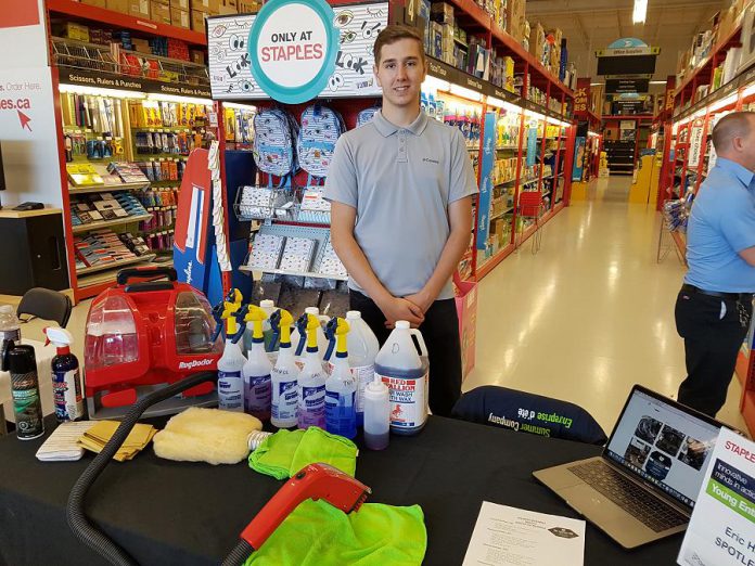 Eric Hall is running Spotless, an interior car-detailing business, whose clients include the auto dealership who advised him there was no demand for the service. (Photo: Amy Bowen / kawarthaNOW.com)