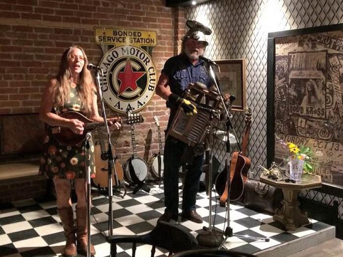 Sweet Muriel and Washboard Hank host the Backroom Bazaar at The Twisted Wheel every Thursday, which includes a featured guest musician each week followed by an open jam. (Photo courtesy of Washboard Hank)