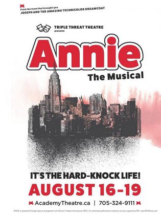 "Annie: The Musical" runs at the Academy Theatre for Performing Arts from August 16 to 19, 2018.