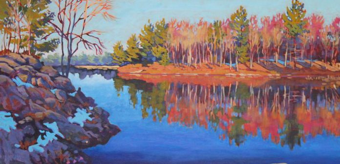 The Buckhorn Fine Art Festival will feature work from several of Canada's best landscape artists, including Barb Sohn. Pictured is a painting (24" x 48" on gallery wrap canvas) from Sohn's Black Creek Series. (Photo: Barb Sohn)